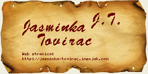 Jasminka Tovirac vizit kartica